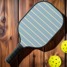 Halbjahrhundertelange Streifen helle Himmelsfarbe Pickleball Schläger