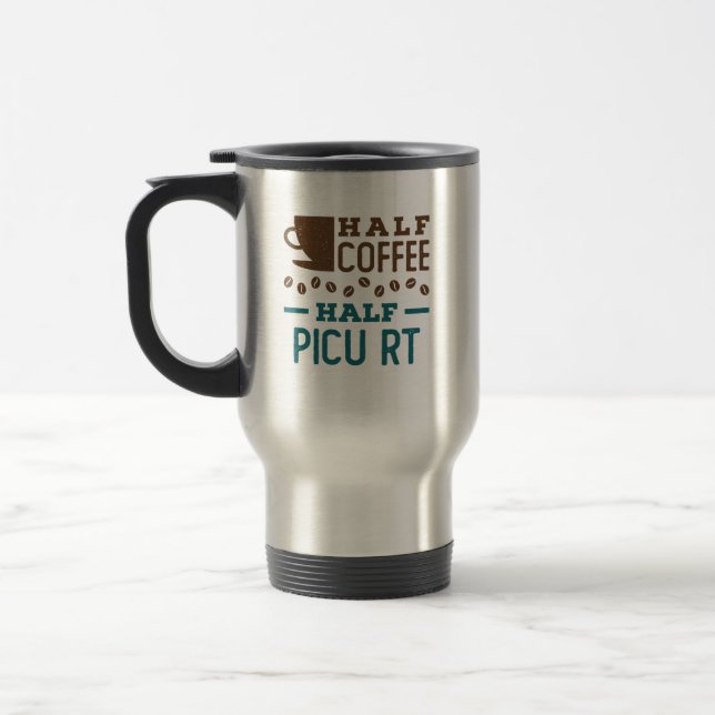 Halbkaffee Halbwertszeit PICU RT Atemtherapeut Reisebecher (Links)