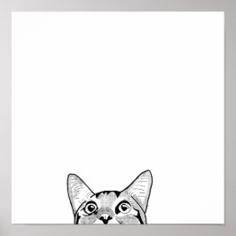 Halbkatzengesichtsart Poster