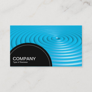 Halbkreis (Punkte) - Konzentrische Ringe - Blau Visitenkarte