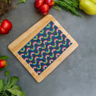 Halbkreismuster in Multicolor Geschirrtuch