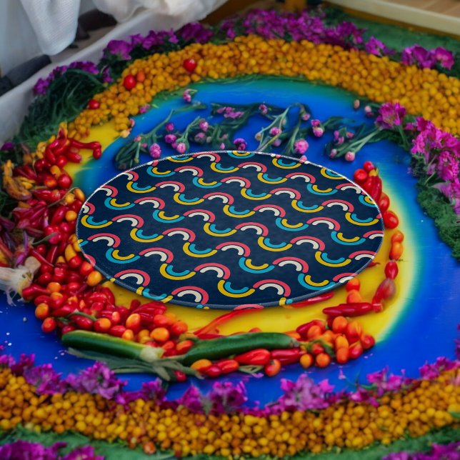 Halbkreismuster in Multicolor Schneidebrett (Chopping Board)