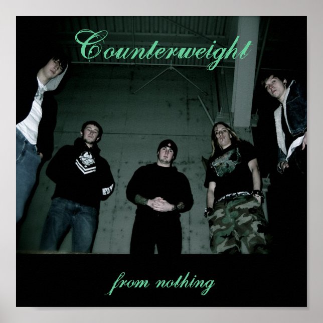 Halbkreisposter des Gegengewichts Poster (Vorne)