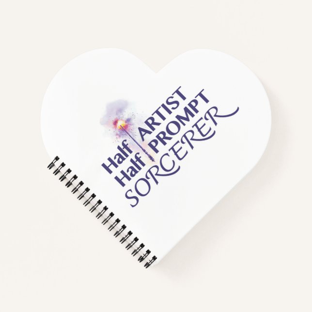 Halbkünstlerische Halbpromptsorzerin Notizbuch (Vorderseite)