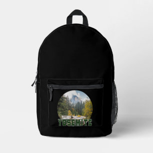 Halbkuppel im Herbst mit "Yosemite"-Text Bedruckter Rucksack