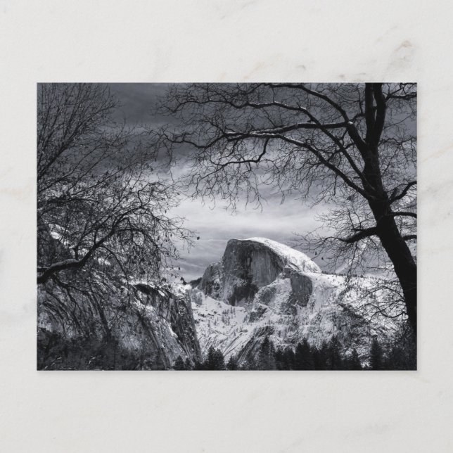 Halbkuppel im Winter | Yosemite Valley Postkarte (Vorderseite)