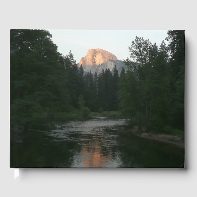 Halbkuppel Sonnenuntergang im Yosemite Nationalpar Gästebuch (Vorderseite)