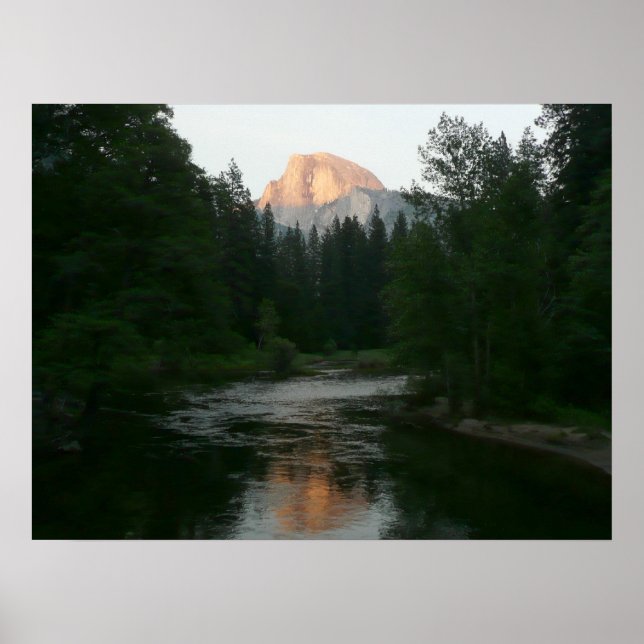 Halbkuppel Sonnenuntergang im Yosemite Nationalpar Poster (Vorne)