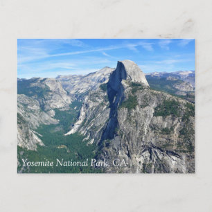Halbkuppel von Glacier Point, Yosemite, CA Postcar Postkarte