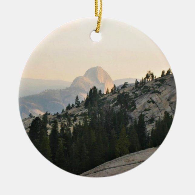 Halbkuppel von Olmstead Point, Yosemite, CA Keramik Ornament (Vorne)