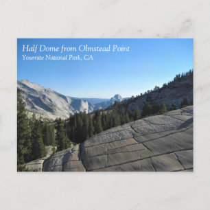 Halbkuppel von Olmstead Point, Yosemite, CA Postkarte