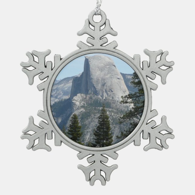 Halbkuppel von Panoramaweg I Schneeflocken Zinn-Ornament (Vorderseite)