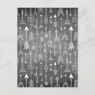 Halbleiter-Pfeil (schwarz) Postkarte