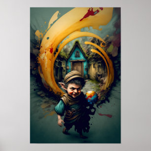Halbling-Abenteurer-Plakat D&D Kunst 2 Poster