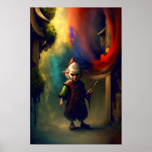 Halbling-Abenteurer-Plakat D&D Kunst 3 Poster