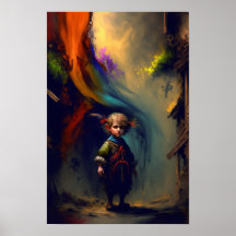 Halbling-Schurke Fantasy-Poster | RPG-Kunst 2