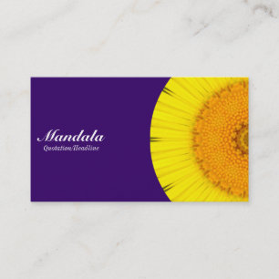 Halbmandala 09 - Tiefes Violett 330066 Visitenkarte