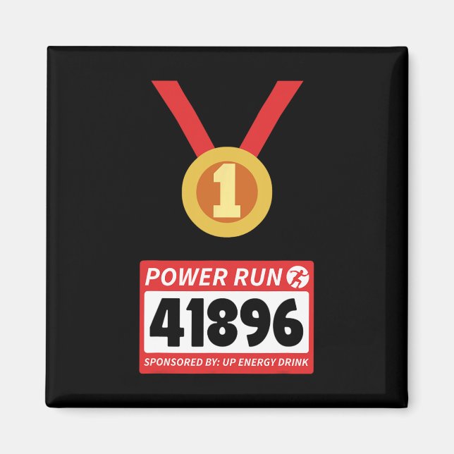Halbmarathon Halloween-Kostüm 1 Magnet (Vorne)