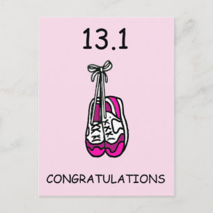 Halbmarathon Herzlichen Glückwunsch für sie. Postkarte