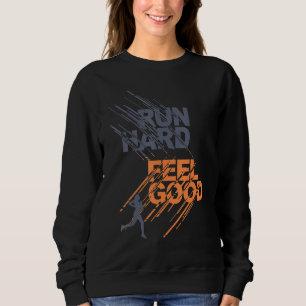 Halbmarathon läuft hart Feel gut 26 2 13 1 läuft Sweatshirt