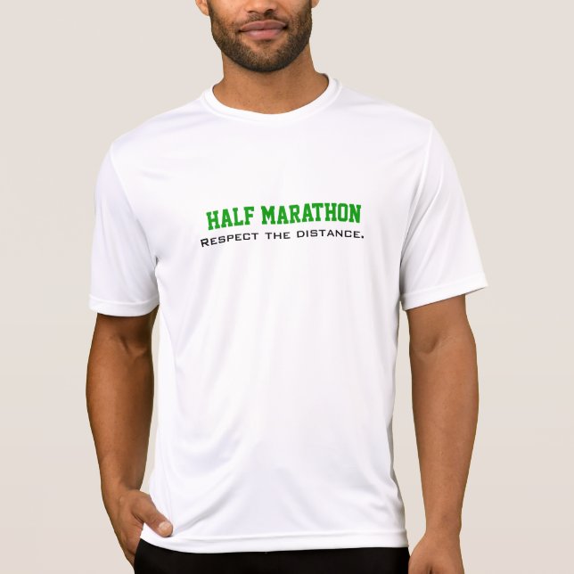 Halbmarathon, respektieren den Abstand T-Shirt (Vorderseite)