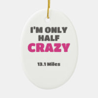 Halbmarathon-Runner-Geschenk bin ich nur halb verr