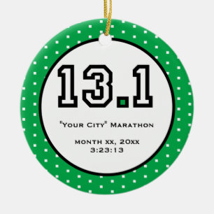 Halbmarathon-Verzierung Keramik Ornament