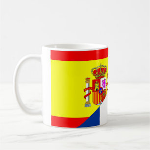 Halbmarktsymbol für Nachbarländer spain france Tasse