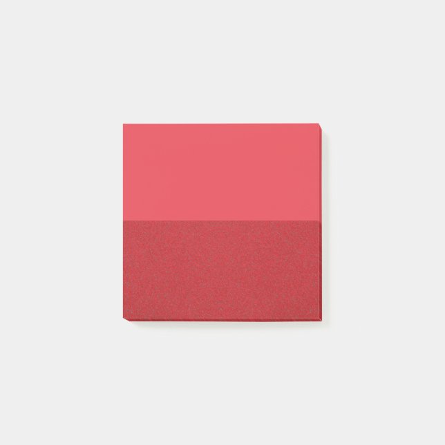 Halbmatte, halbfarbige Post-it®-Notizen mit einem  Post-it Klebezettel (Vorderseite)