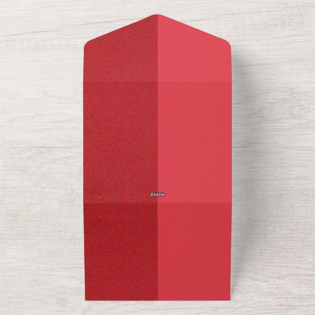 Halbmatte & Noise Red Wedding Einladung - Anpassen (Außenbereich)