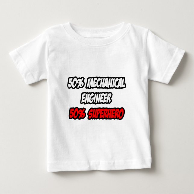 Halbmechaniker...Halbflieger Baby T-shirt (Vorderseite)