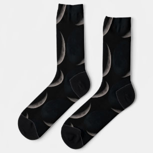 Halbmond aus den Bildern der NASA Socken