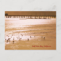 Halbmond-Bay-Postkarte