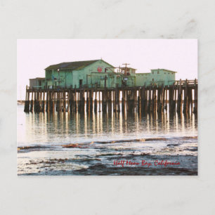 Halbmond-Bay-Postkarte Postkarte