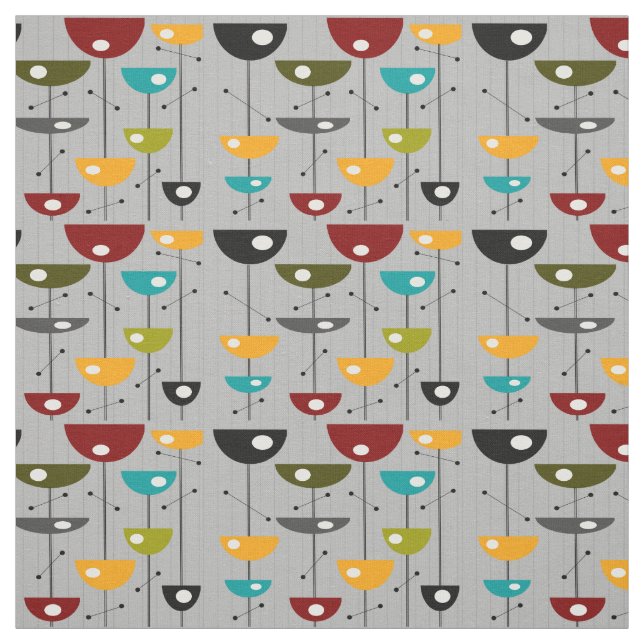 Halbmond Blumenmoons aus dem Mittelalter Stoff (Muster)