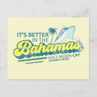 Halbmond Cay Bahamas Postcard Ausflug Kreuzfahrt