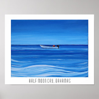Halbmond Cay, Bahamas Poster