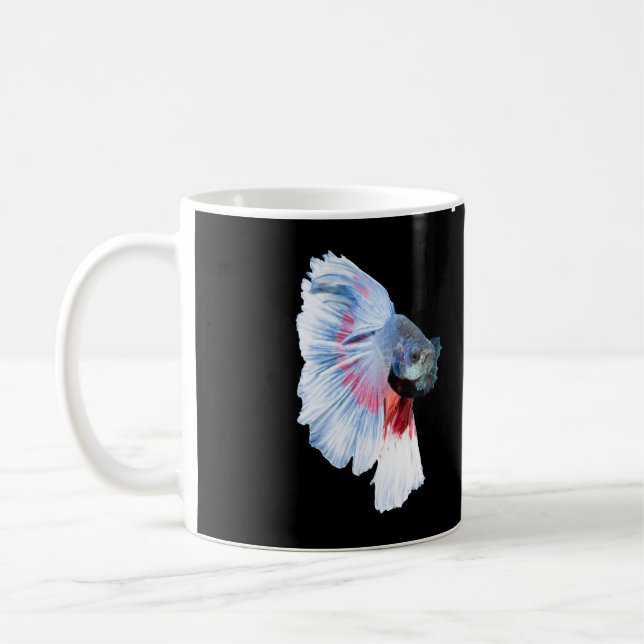 Halbmond Kampffisch Kaffeetasse (Links)