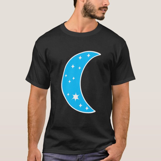 Halbmond Planet T-Shirt (Vorderseite)
