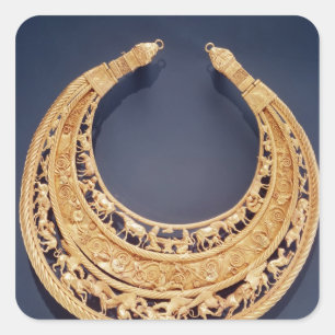 Halbmondförmig von Tolstaya Mogila Quadratischer Aufkleber