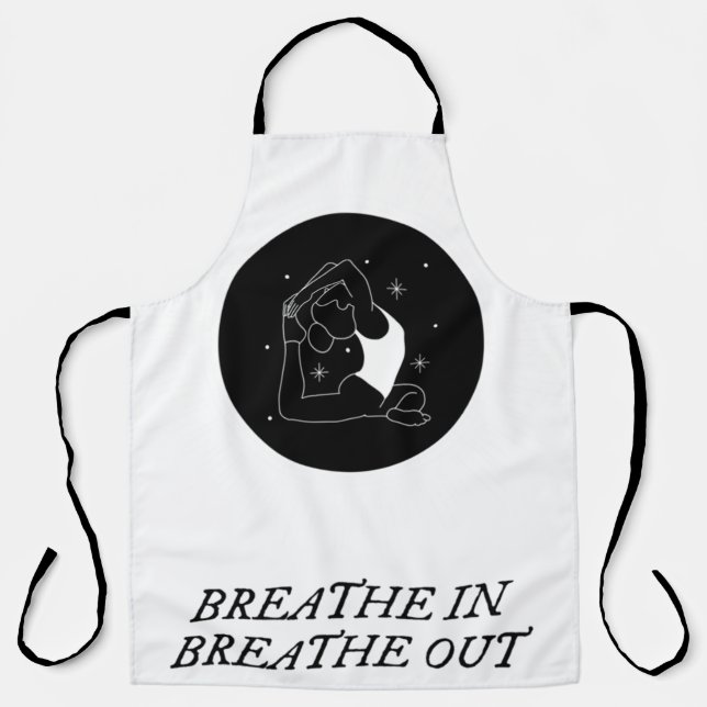 Halbmondyoga-Pose Schürze (Vorderseite)