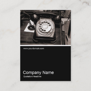 Halbpension Foto 041 - Altes Telefon Visitenkarte