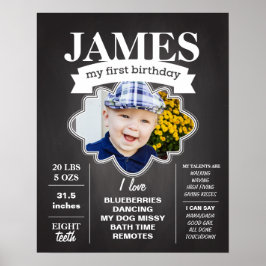 Halbpension GeburtstagsPoster mit Foto Poster