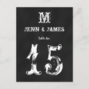 Halbpension Rustikale Hochzeitkarte Tischnummer