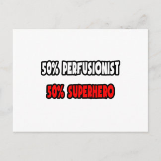 Halbperfusionist ... Half Superhero Postkarte