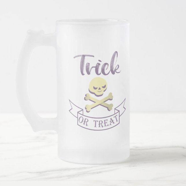 Halbränder Mattglas Bierglas (Links)