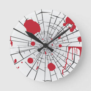 halbröckiges Glas Runde Wanduhr