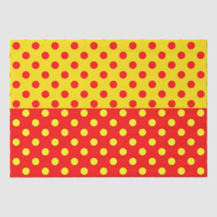 Halbrotes Polka-Dots-Design Seidenpapier