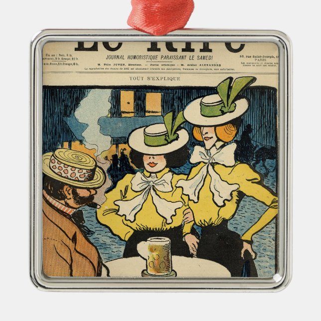 Halbschwestern Ornament Aus Metall (Vorne)