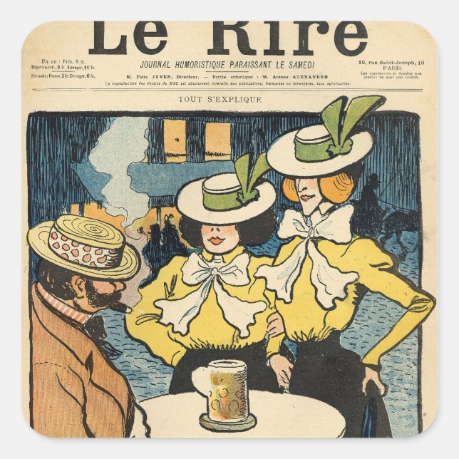 Halbschwestern Quadratischer Aufkleber (Vorderseite)